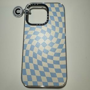 Casetify Baby Blue Twist (Clear) iPhone 13 Pro Case